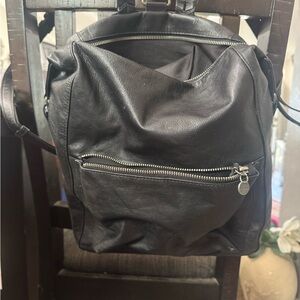 Lucky Brand Black Leather Backpack